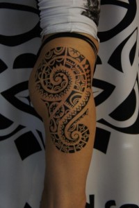 Thigh Tribal Tattoos
