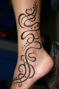 Tribal Ankle Tattoo