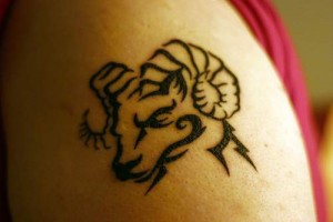 Tribal Aries Tattoo