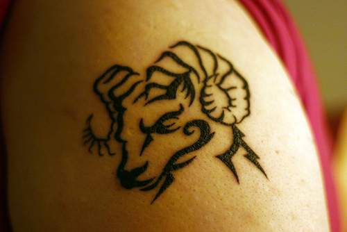 10 Awesome Aries Tribal Tattoos