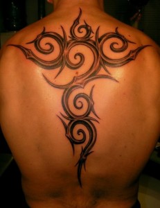 Tribal Back Tattoo