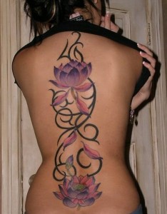 Tribal Back Tattoos for Girls