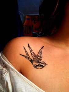 Tribal Bird Tattoo Designs for Women