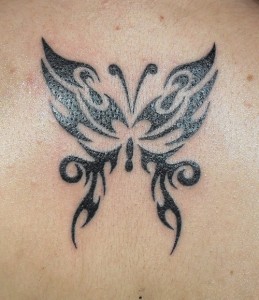 Tribal Butterfly Tattoo