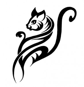 Tribal Cat Tattoo