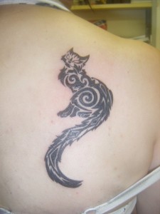 Tribal Cat Tattoo Pictures