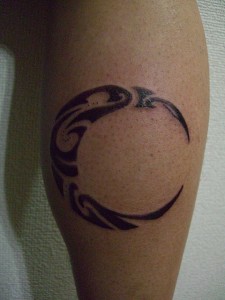 Tribal Crescent Moon Tattoos