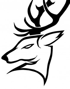 Tribal Deer Head Tattoo Designs