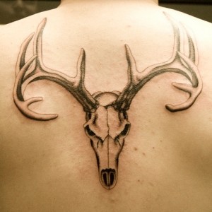 Tribal Deer Skull Tattoo Designs