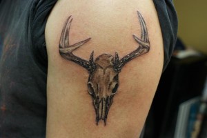 Tribal Deer Skull Tattoos