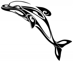 Tribal Dolphin Tattoos Designs