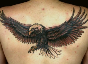 Tribal Eagle Tattoo Back