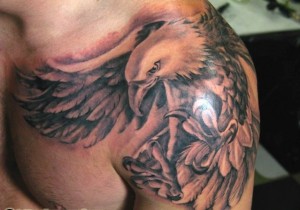Tribal Eagle Tattoo Shoulder