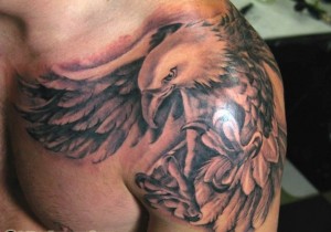 Tribal Eagle Tattoo Shoulder