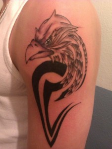 Tribal Eagle Tattoo Sleeve