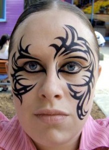 Tribal Face Tattoo