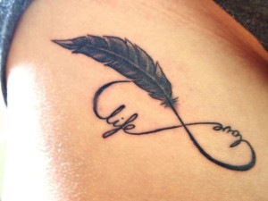 Tribal Feather Tattoo Pictures