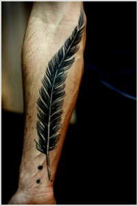 Tribal Feathers Tattoos