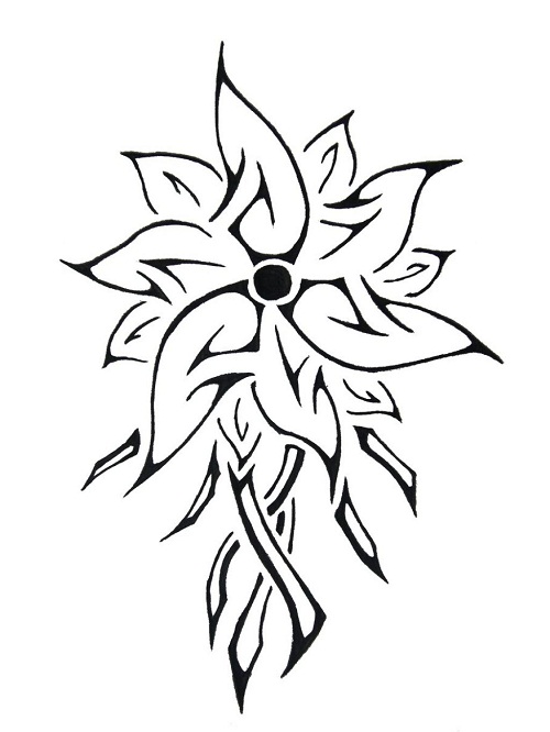 tribal flower designs