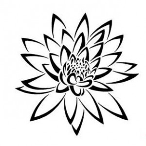 Tribal Flower Tattoos Designs