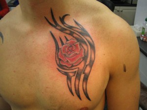 Tribal Flower Tattoos for Men