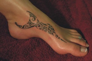 Tribal Foot Tattoo