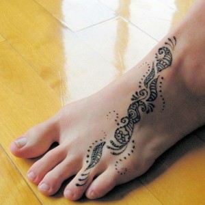Tribal Foot Tattoos for Women
