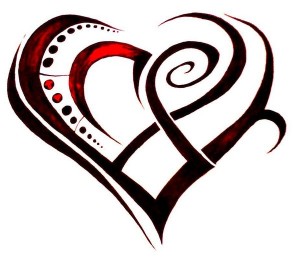 Tribal Heart Tattoos Designs