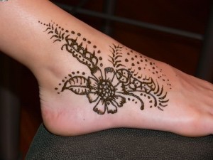 Tribal Henna Tattoo Foot