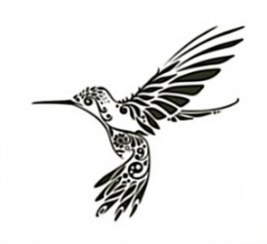 Tribal Hummingbird Tattoo