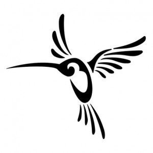 Tribal Hummingbird Tattoo for Men