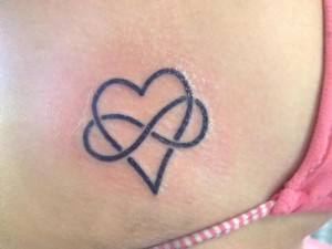 Tribal Infinity Heart Tattoo