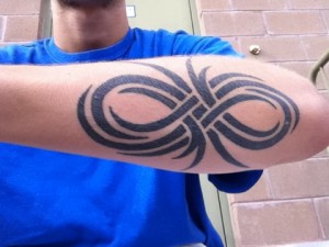 Tribal Infinity Symbol Tattoo