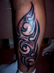 Tribal Leg Tattoo for Men