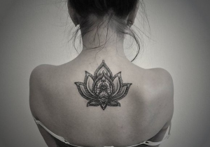 Tribal Lotus Flower Tattoo