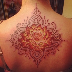 Tribal Lotus Flower Tattoo Designs
