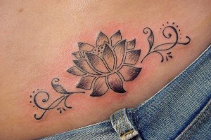 Tribal Lotus Flower Tattoos