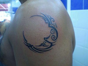 Tribal Moon Tattoos for Men