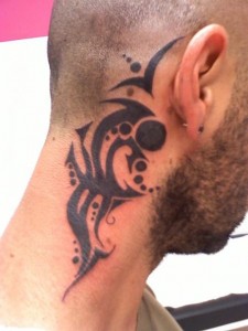 Tribal Neck Tattoos Designs