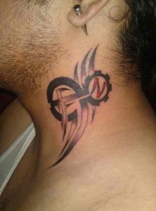 Tribal Neck Tattoos for Guys