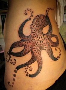 Tribal Octopus Tattoo