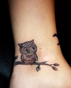 Tribal Owl Tattoo Designs for Girls