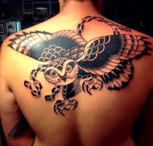 Tribal Owl Tattoo for Men