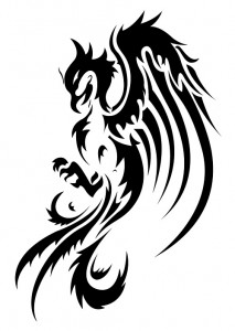 Tribal Phoenix Tattoo Designs