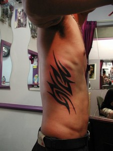 Tribal Rib Tattoo