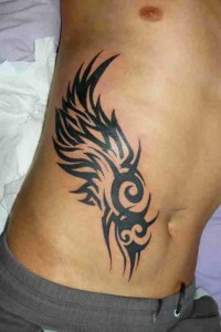 Tribal Rib Tattoos for Guys