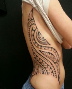 Tribal Rib Tattoos for Women