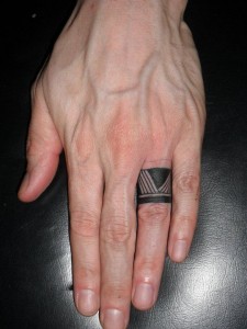 Tribal Ring Finger Tattoos