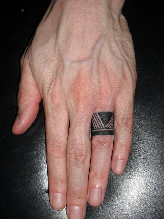 Ring Finger Tattoo Designs For Men 1