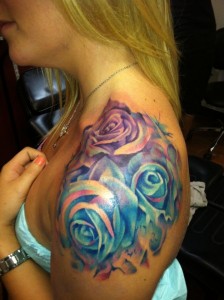 Tribal Rose Tattoo Shoulder